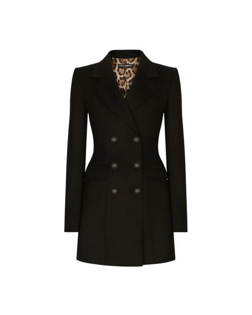 Dolce & Gabbana Black Wool And Cashmere Turlington Jacket