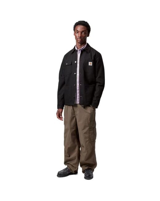 Carhartt Jassen ,Zwart ,Katoen Michigan Coat (Winter) in het Black voor heren