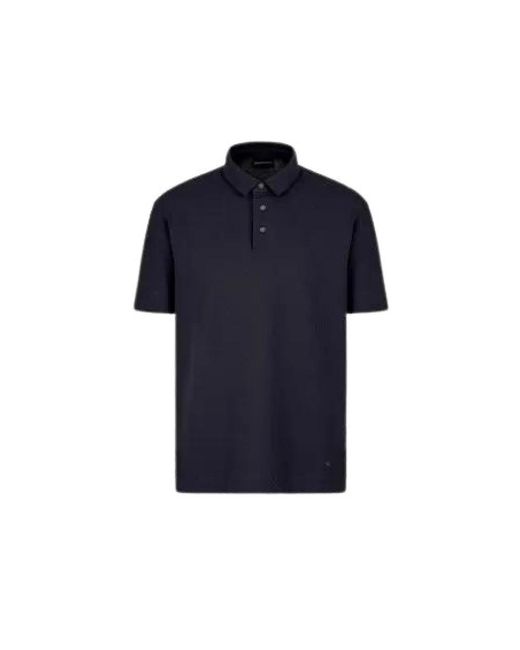 Emporio Armani Blue Polo Shirts for men
