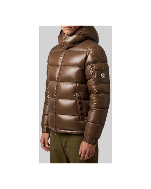 Down Jackets Moncler de hombre de color Brown