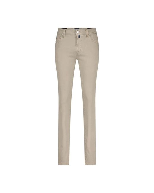 Tramarossa Gray Slim-Fit Trousers for men