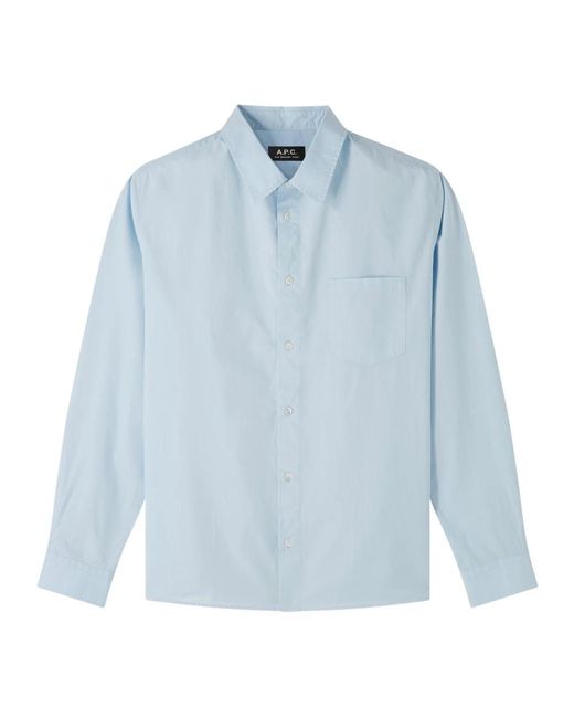 Casual Shirts di A.P.C. in Blue da Uomo