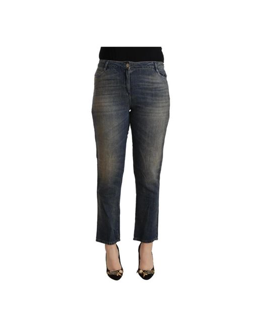 Twin Set Gray Slim-Fit Jeans