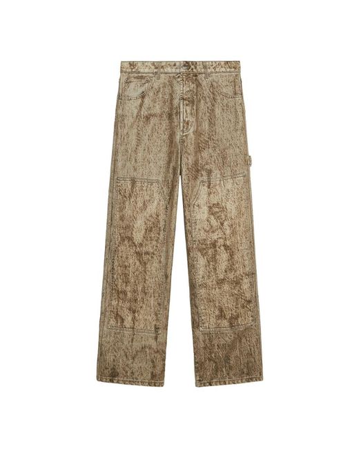 1989 STUDIO Natural Wide Trousers for men