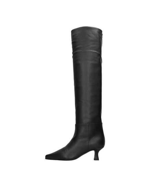 3Juin Black Heeled Boots