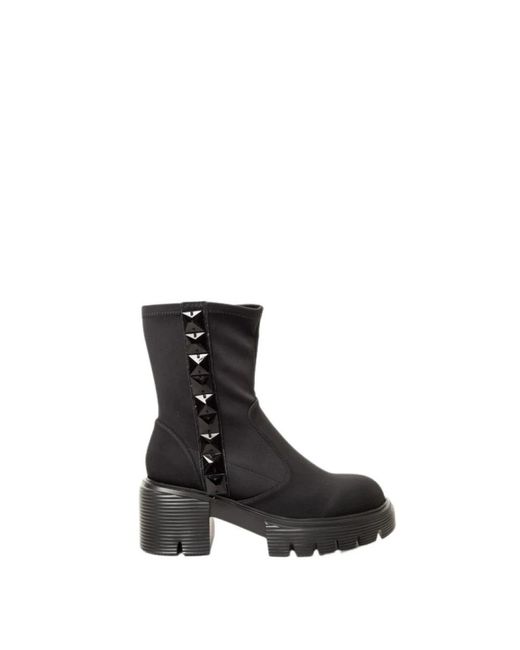 Jeannot Black Heeled Boots
