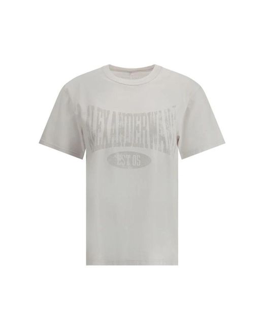 T-Shirts di Alexander Wang in Gray