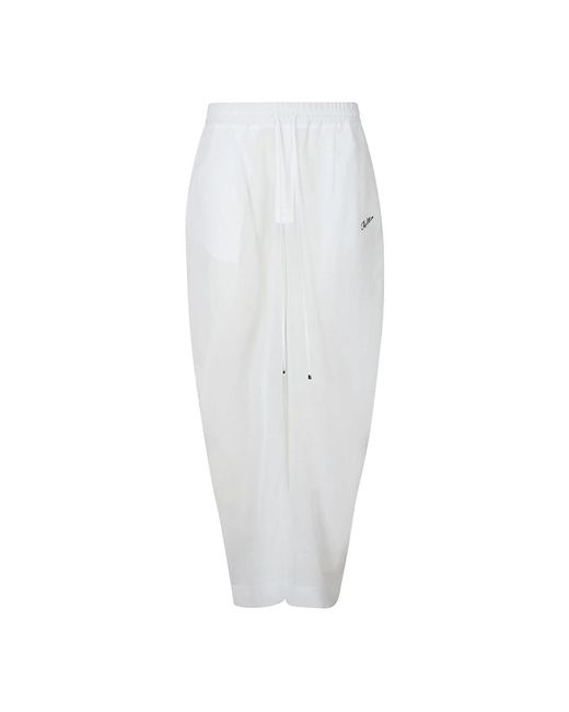 Pantaloni eleganti per l'uso quotidiano di The Attico in White