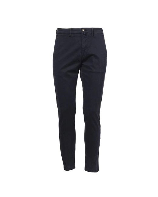 Siviglia Blue Slim-Fit Trousers for men