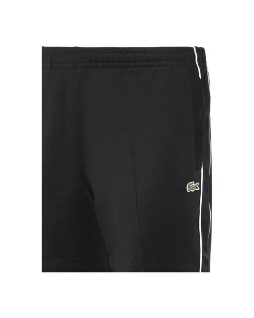 Lacoste Black Straight Trousers for men
