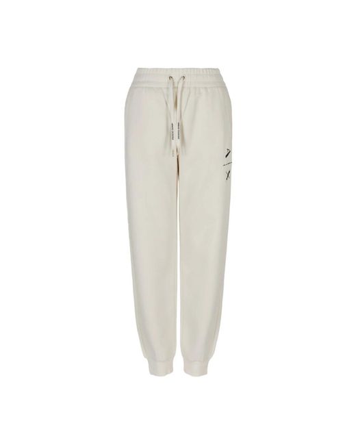 ARMANI EXCHANGE Broeken ,Wit ,Casual Witte Broek Met Logo Detail in het White