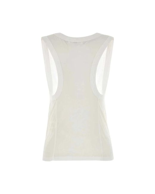 Co. White Sleeveless Tops