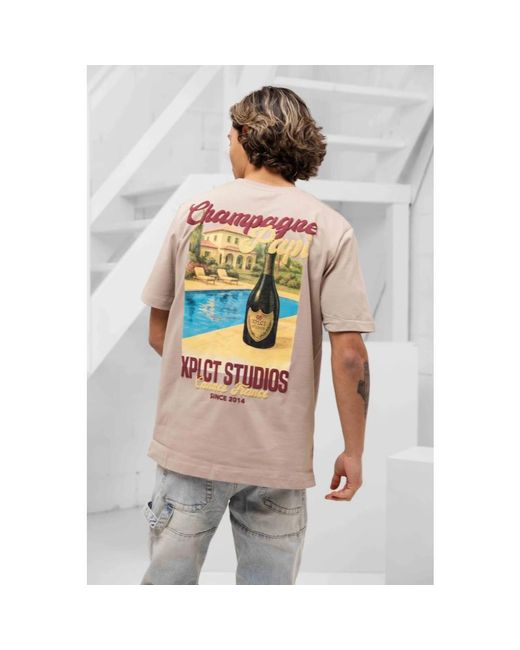 T-Shirts Xplct Studios de hombre de color Brown