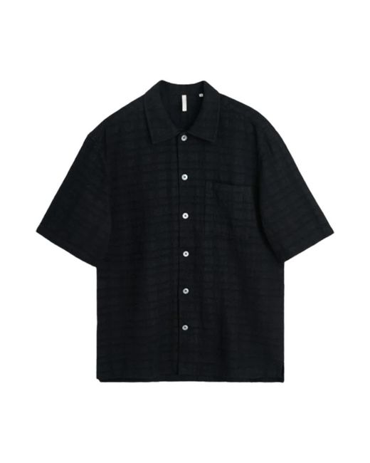 sunflower Black Short Sleeve Shirts for men