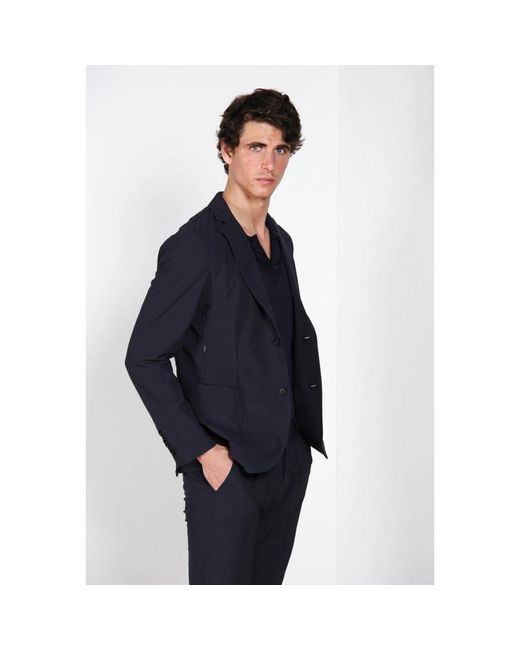 Mason's Da Vinci Tech Dynamic Blazer in het Blue voor heren