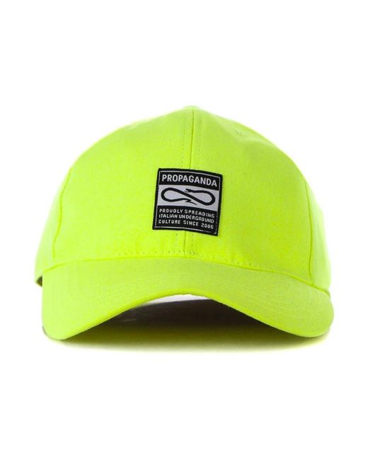 Propaganda Accessoires ,Groen ,Katoen Pet Met Gebogen Klep in het Green voor heren