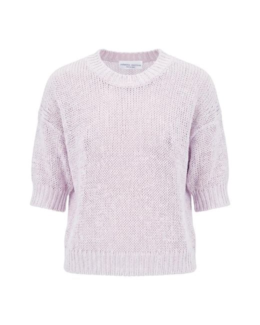 Roberto Collina Purple Round-Neck Knitwear