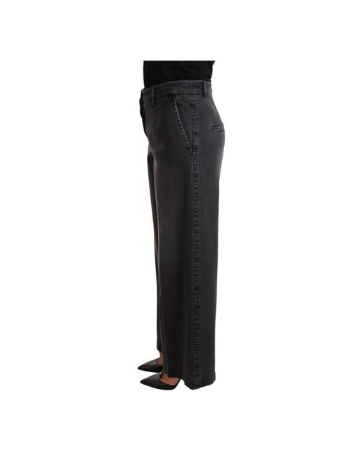 Dolce & Gabbana Black Weite Jeans