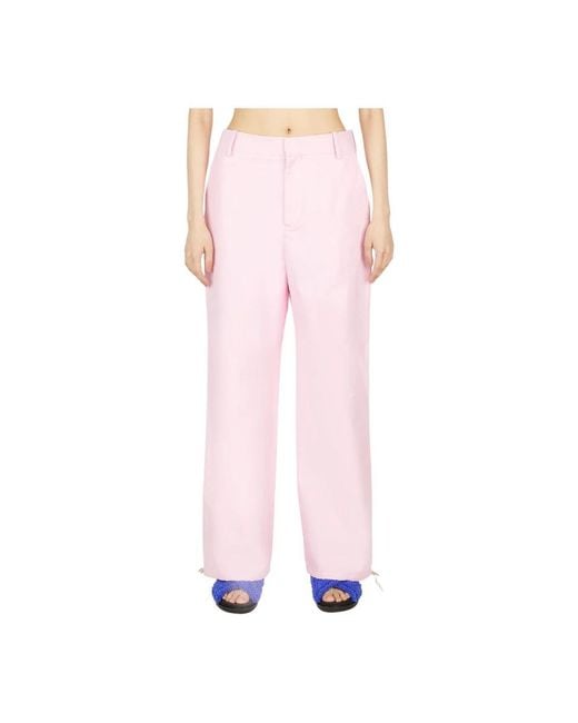 Marni Pink Straight Trousers