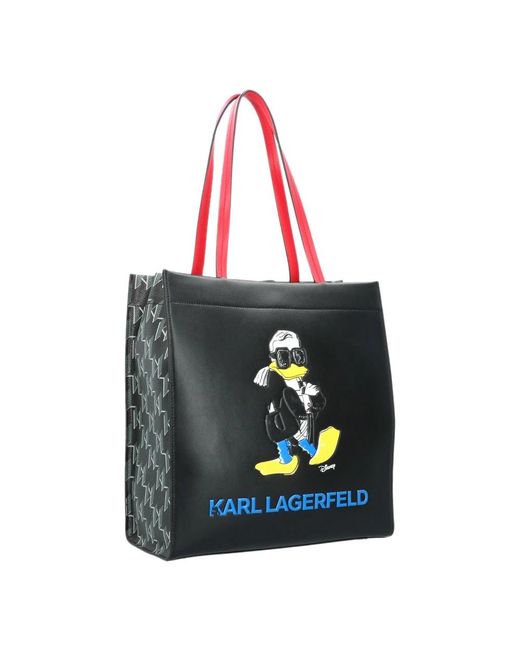 Karl Lagerfeld Black Shopping Bags