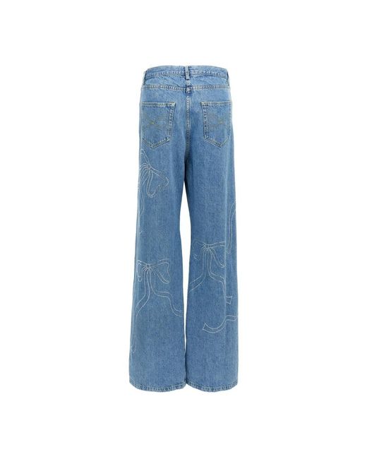 Mach & Mach Blue Wide Jeans