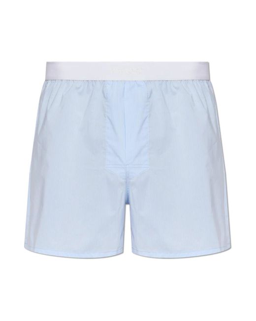 Tom Ford Boxers Met Streepjespatroon in het Blue voor heren