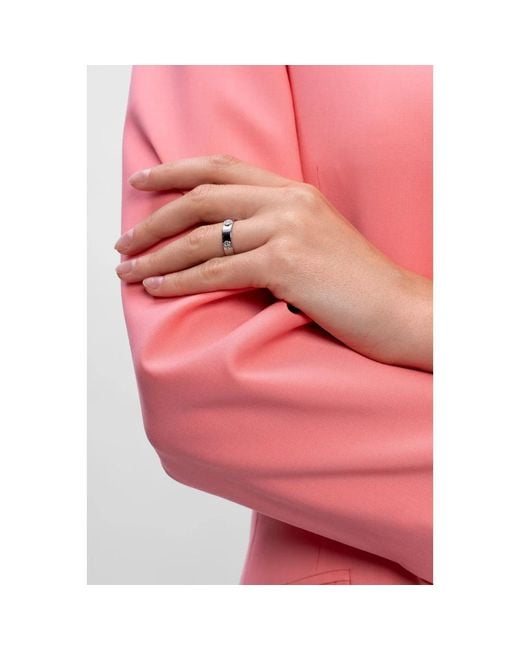Rings Tory Burch de color Gray