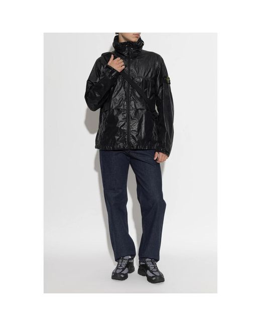 Light Jackets Stone Island de hombre de color Black