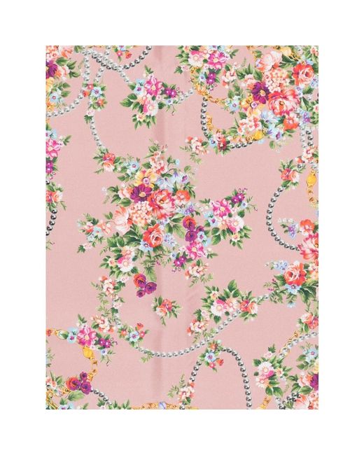 Dolce & Gabbana Pink Silky Scarves