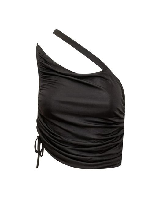 Sleeveless Tops ANDREA ADAMO de color Black