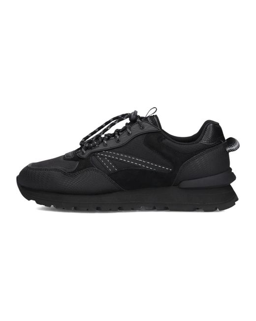 HOFF Schoenen ,Zwart ,Leer City Off Road Sneakers in het Black voor heren