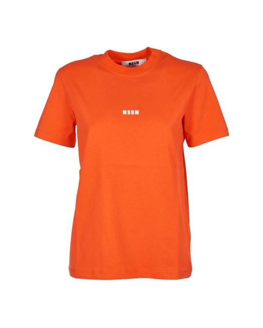 T-Shirts MSGM de color Orange