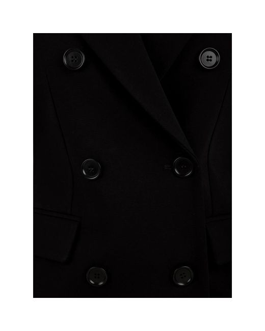 Aspesi Double-Breasted Coats in het Black