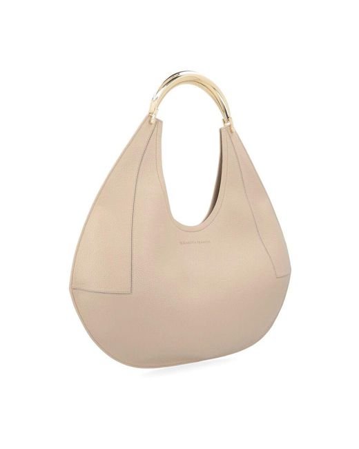 Elisabetta Franchi Natural Greige Schultertasche Bs76A52E2-Dc4