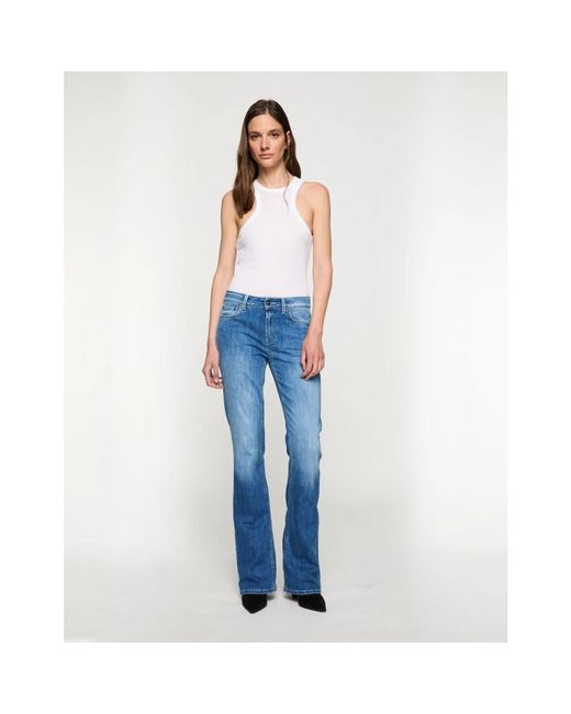 Dondup Jeans ,Blauw ,Denim Denim Broek in het Blue
