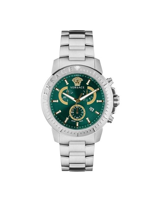 Versace Versce armbanduhr new chrono chronograph 45 mm ve2e00821 in Metallic für Herren