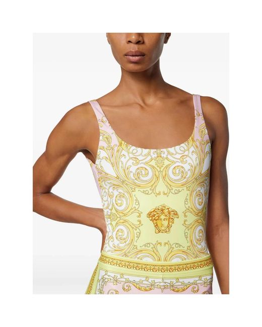 One-Piece Versace en coloris Yellow