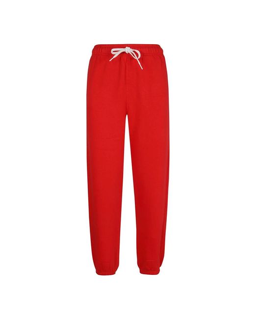 Bright hibiscus athletic pantaloni alla caviglia di Polo Ralph Lauren in Red