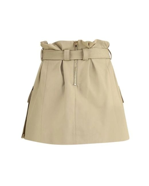 Balmain Short Skirts in het Natural