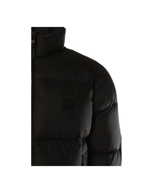 Armani Jassen ,Zwart ,Katoen Stijlvolle Zwarte Jas in het Black voor heren