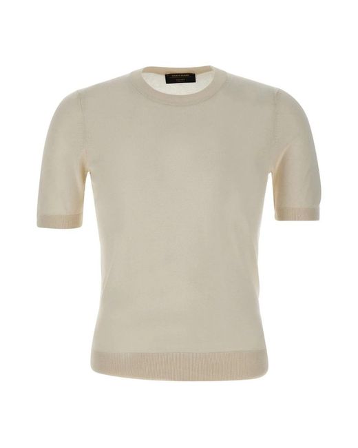 Gran Sasso Gray Round-Neck Knitwear for men