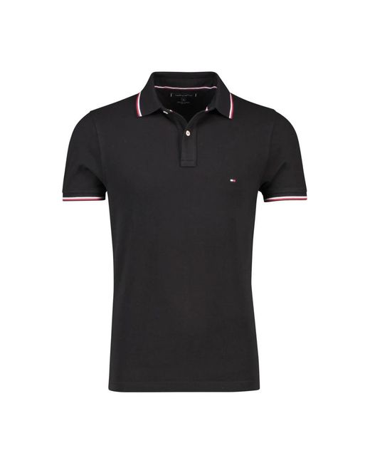 Tommy Hilfiger Black Polo Shirts for men