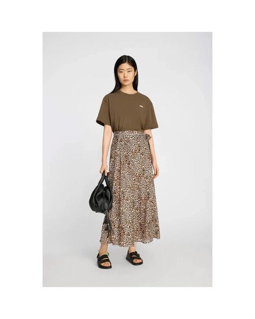 Munthe Brown Midi Skirts