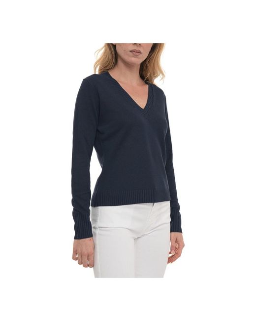 Peuterey Jan Vi 01 V-Neck Pullover in het Blue