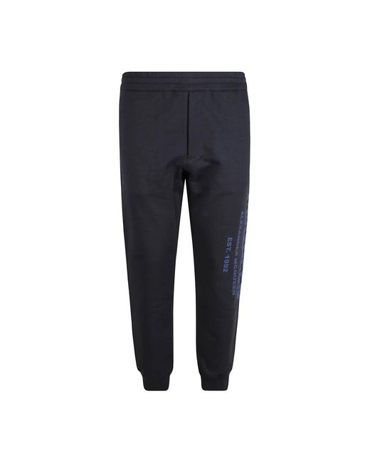 McQueen Blue Sweatpants for men