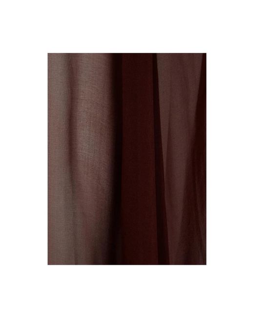 Raquel Diniz Brown Bordeaux Cape Mit Offener Vorderseite