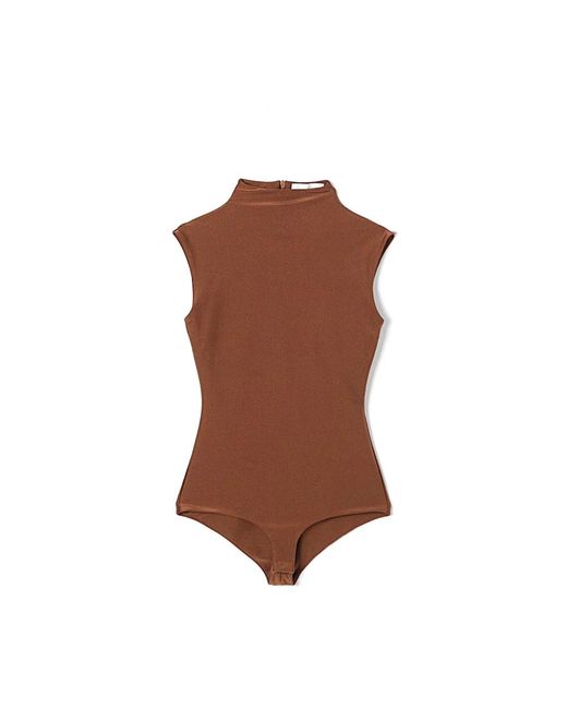 Sportmax Tops ,Bruin ,Stijlvolle Bodywear Voor Actieve Levensstijl in het Brown
