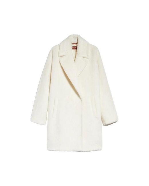 Coats > single-breasted coats Max Mara Studio en coloris Blanc | Lyst