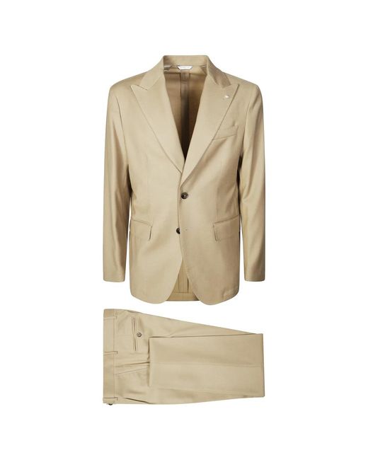 Manuel Ritz Natural Single Breasted Suits for men