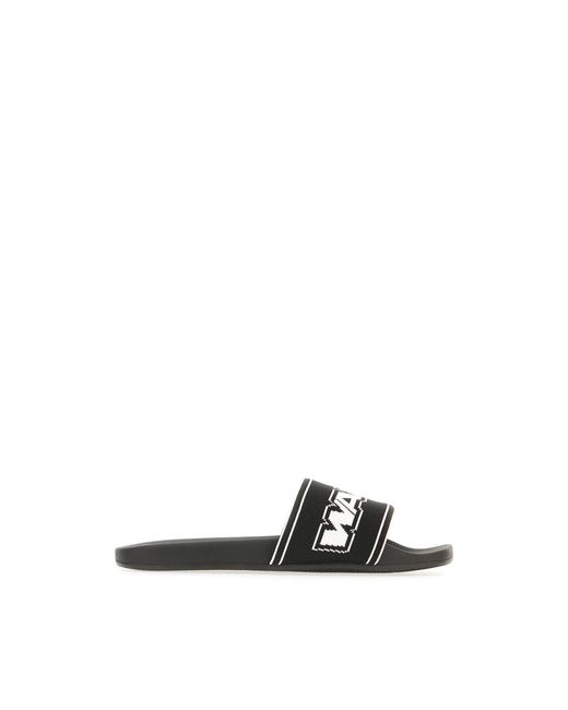 Alexander Wang Black Webbing Pool Slide